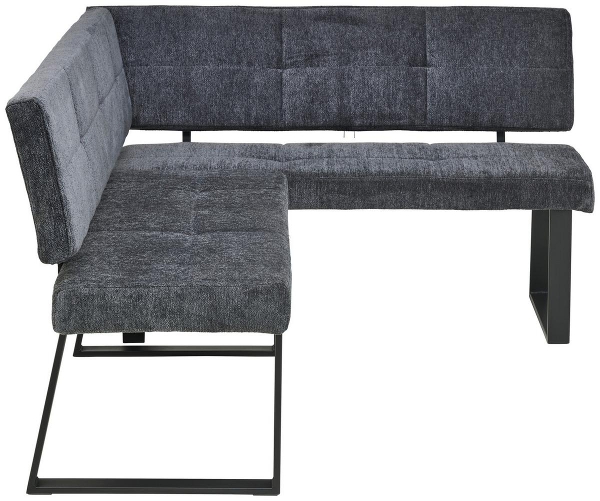 ŁAWKA NAROŻNA MAGNUS - ciemnoszary/czarny, Lifestyle, metal/tkanina (193/141cm) - MID.YOU
