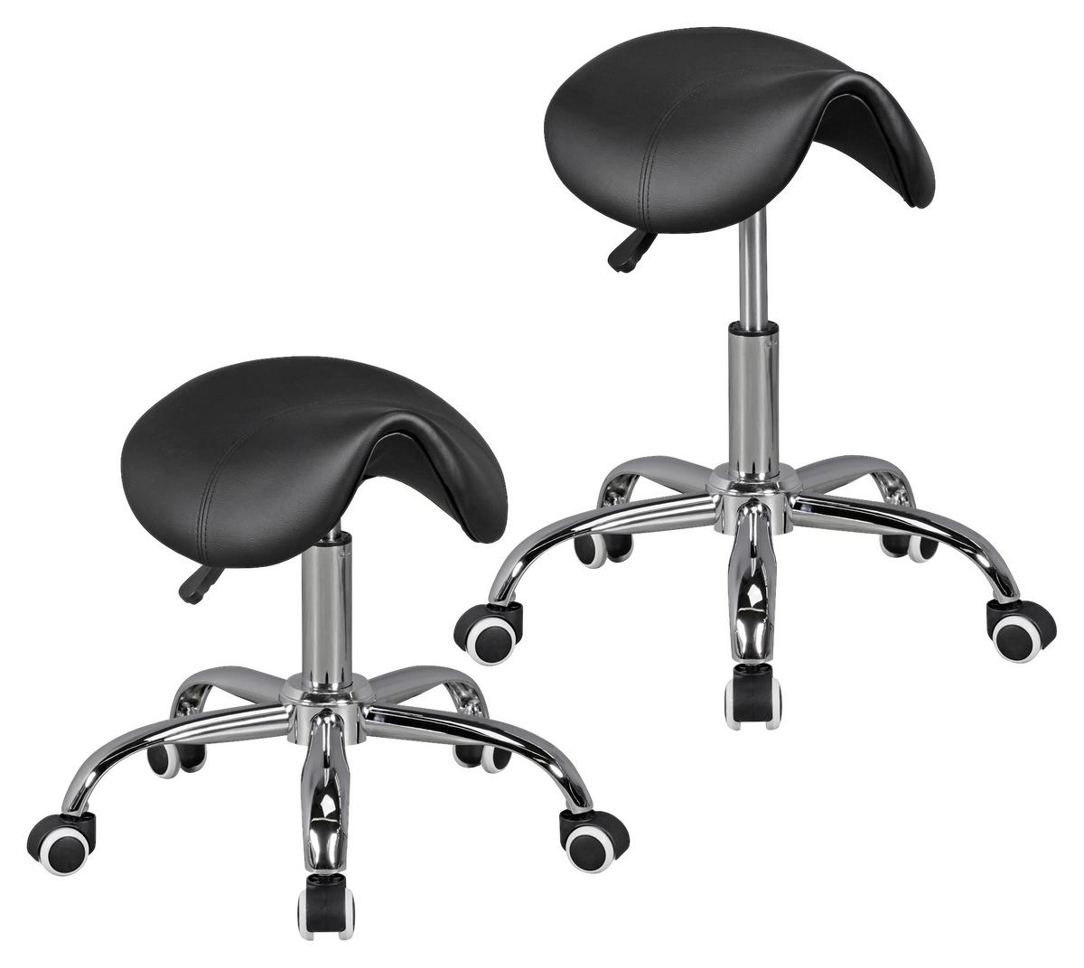 Vrtljivi Stolček Curve - črna/barve aluminija, Moderno, tekstil (60/48/60cm) - MID.YOU