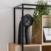 HYLLA ADRIAN -EXKLUSIV- - svart/naturfärgad, Modern, metall/trämaterial (80/160/33,2cm) - Mömax