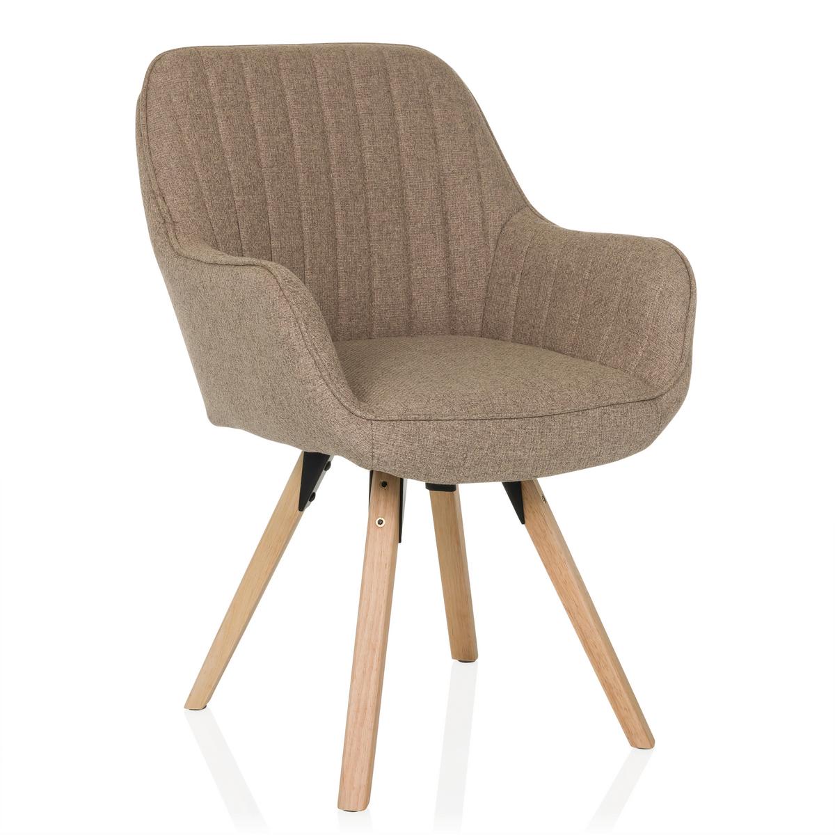 Naslanjač Scandi Soft, Bež - barve bukve/bež, Moderno, tekstil/les (56/84/62cm) - MID.YOU
