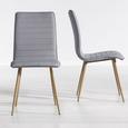 Stuhl Milena - Hellgrau, MODERN, Kunststoff/Textil (45/91/56,5cm) - Mömax modern living