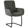 STOL MED ARMSTÖD NOVA - grön/svart, Modern, metall/textil (61/91/65cm) - Mömax