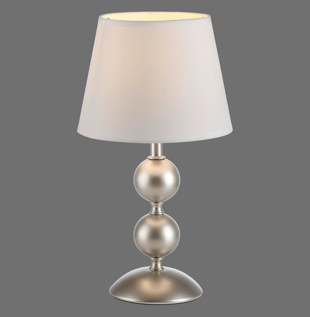 LAMPA STOŁOWA 14194-97 SIENA - kolor brązu/biały, Trend, tworzywo sztuczne/metal (20/20/36cm) - Just Light