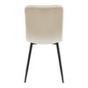 STOL ELIF - beige/svart, Modern, metall/trä (43/86/55cm) - Bessagi Home