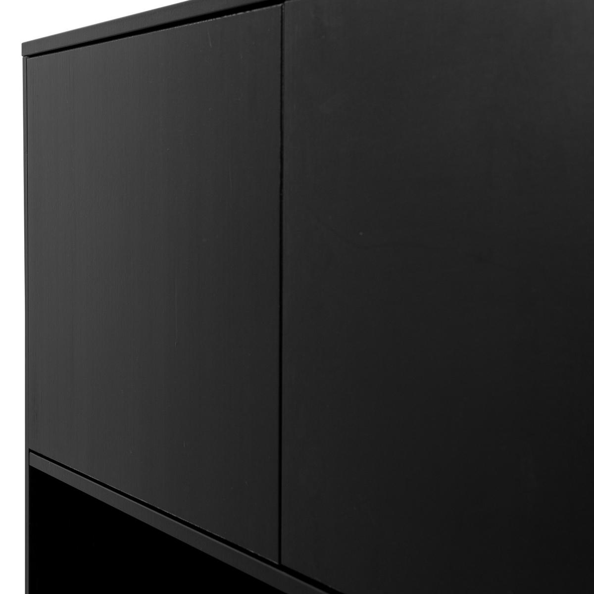 Buffet Finca Schwarz - Schwarz, Design, Holz (110/170/40cm) - Livetastic