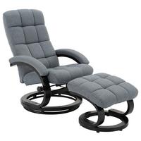 ZESTAW FOTELI RELAKSACYJNYCH DAMIAN - czarny/szary, Modern, metal/tkanina (67/78/94cm) - MID.YOU
