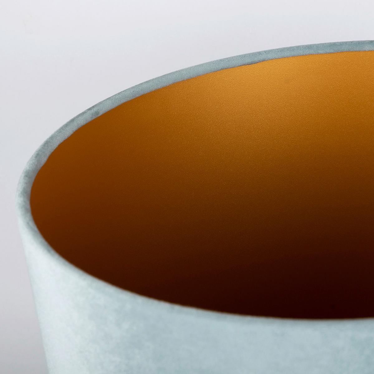 ABAŻUR CL2525H23-VELOUR - jasnoniebieski, Basics, metal/tkanina (25/23cm)