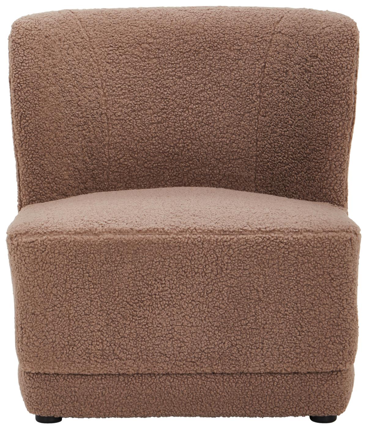 FOTEL POLSTER - taupe, Design, drewno/tkanina (64/71cm) - MID.YOU