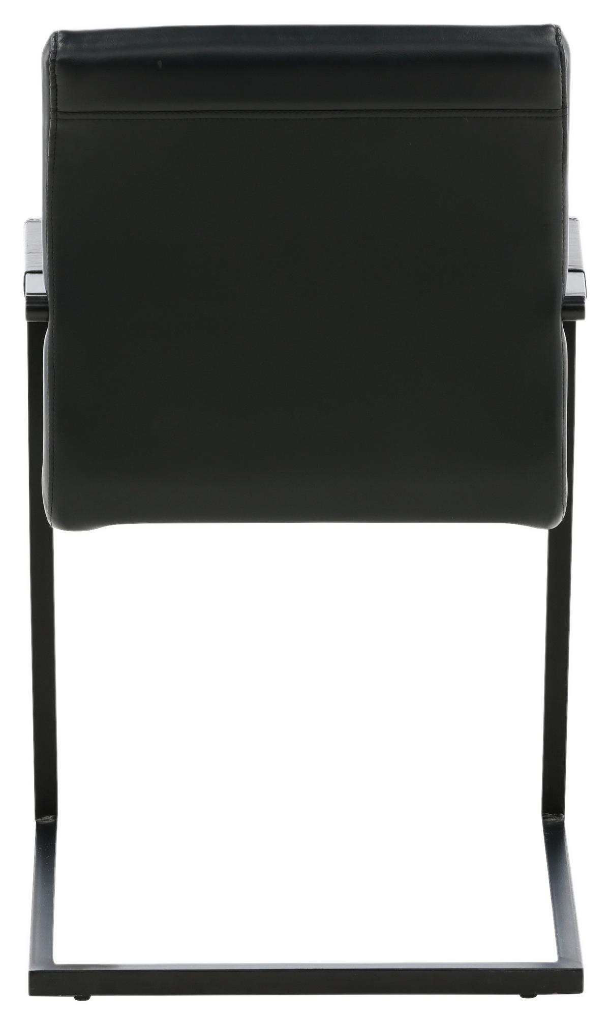 ARMLEHNSTUHL-SET ART - Schwarz, Design, Textil/Metall (54/88/63cm) - Livetastic