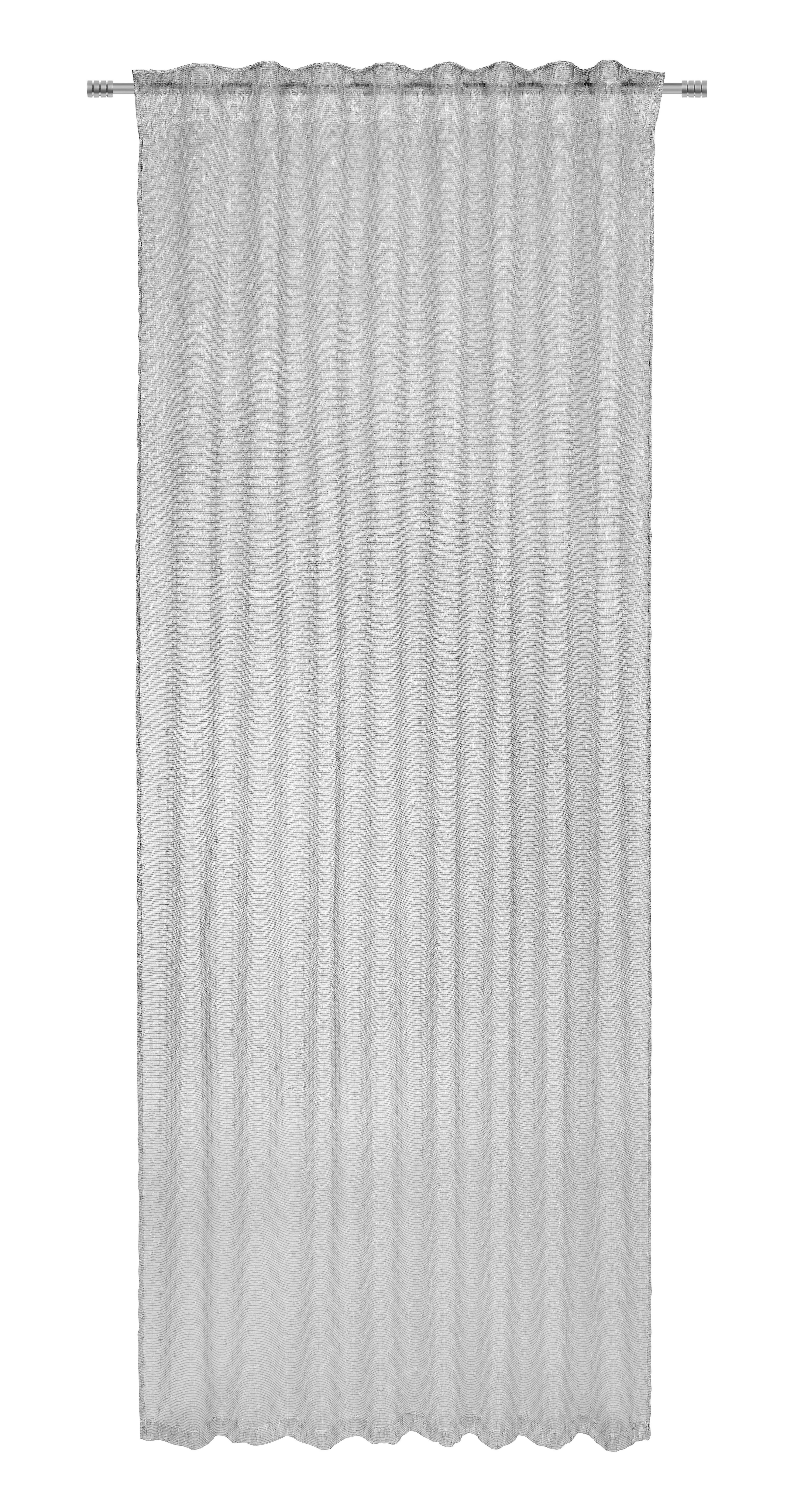Fertigvorhang Holly Silberfarben Ca. 135x245cm - Silberfarben, Romantik / Landhaus, Textil (135/245cm) - Modern Living