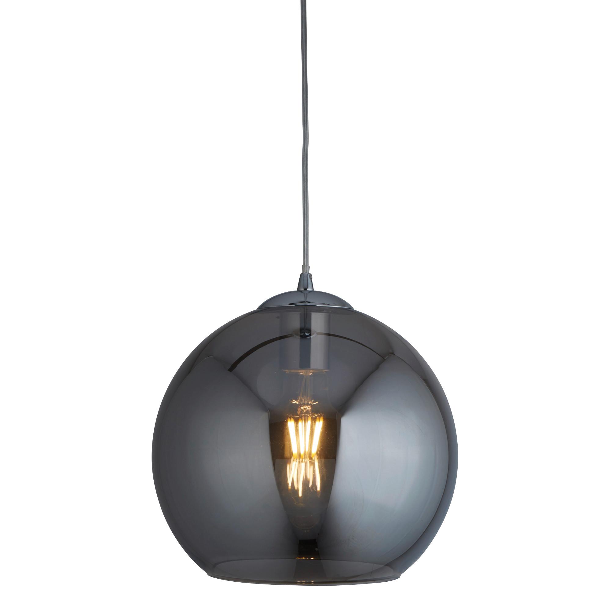 Függőlámpa Balls 1632sm - krómszínű, Design, üveg/fém (30/120cm)