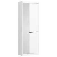 Dulap pentru hol TURINO NEO - alb/gri închis, Modern, material pe bază de lemn (65/196,5/40cm) - Modern Living