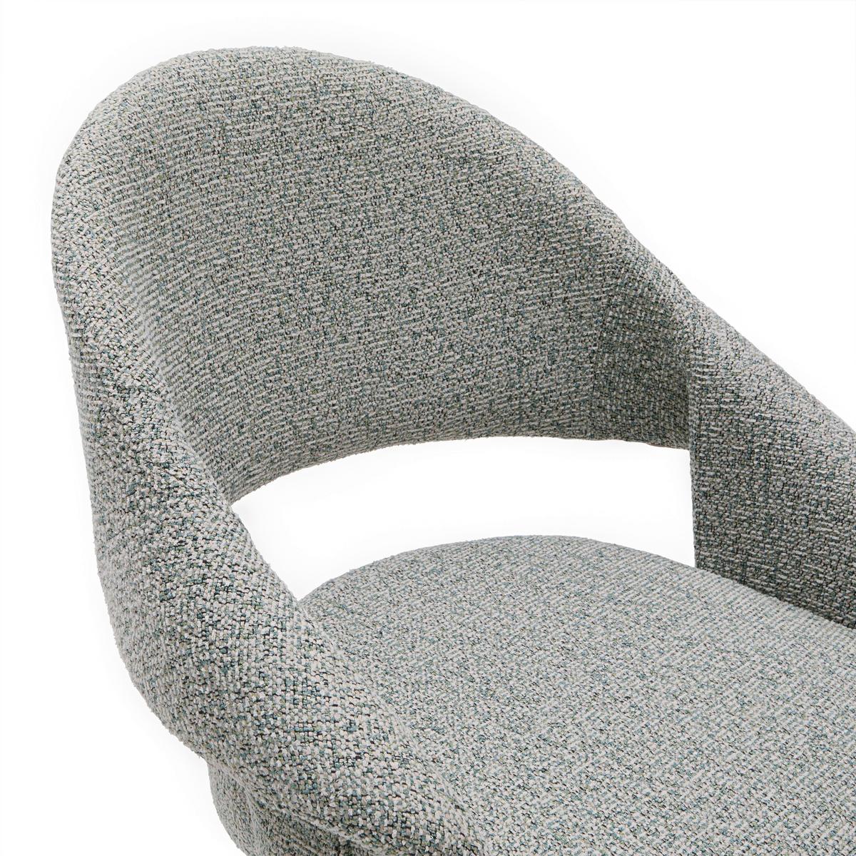 Drehstuhl Perama Edelstahlfarben/Pastellgrün - Edelstahlfarben/Pastellgrün, MODERN, Textil/Metall (61/83/61cm) - Mömax