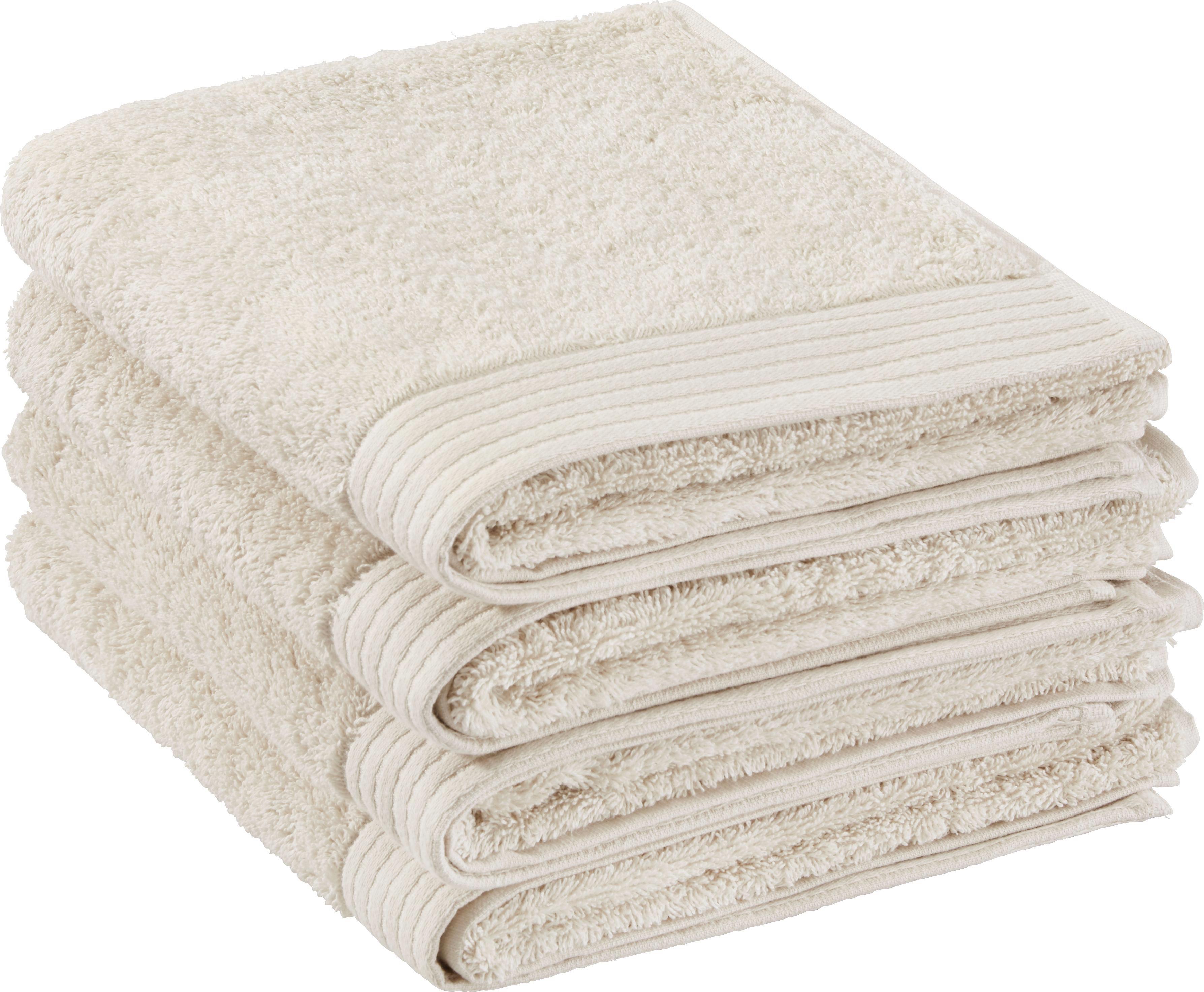 Handtuch Dolly ca.50x100cm - Naturfarben, KONVENTIONELL, Textil (50/100cm) - Bessagi Home