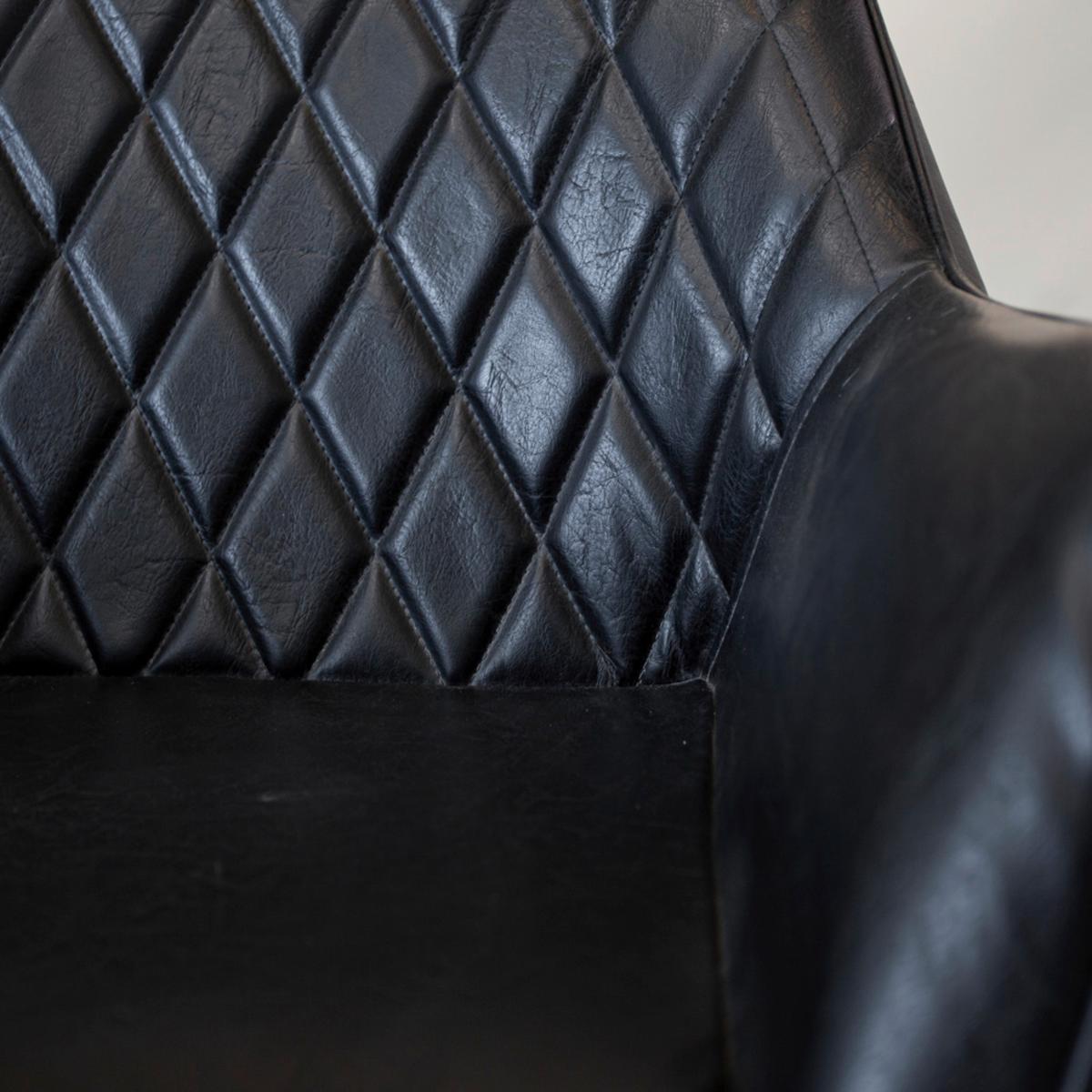 STUHL-SET COSE - Schwarz, KONVENTIONELL, Textil/Metall (62/83/60cm) - MID.YOU