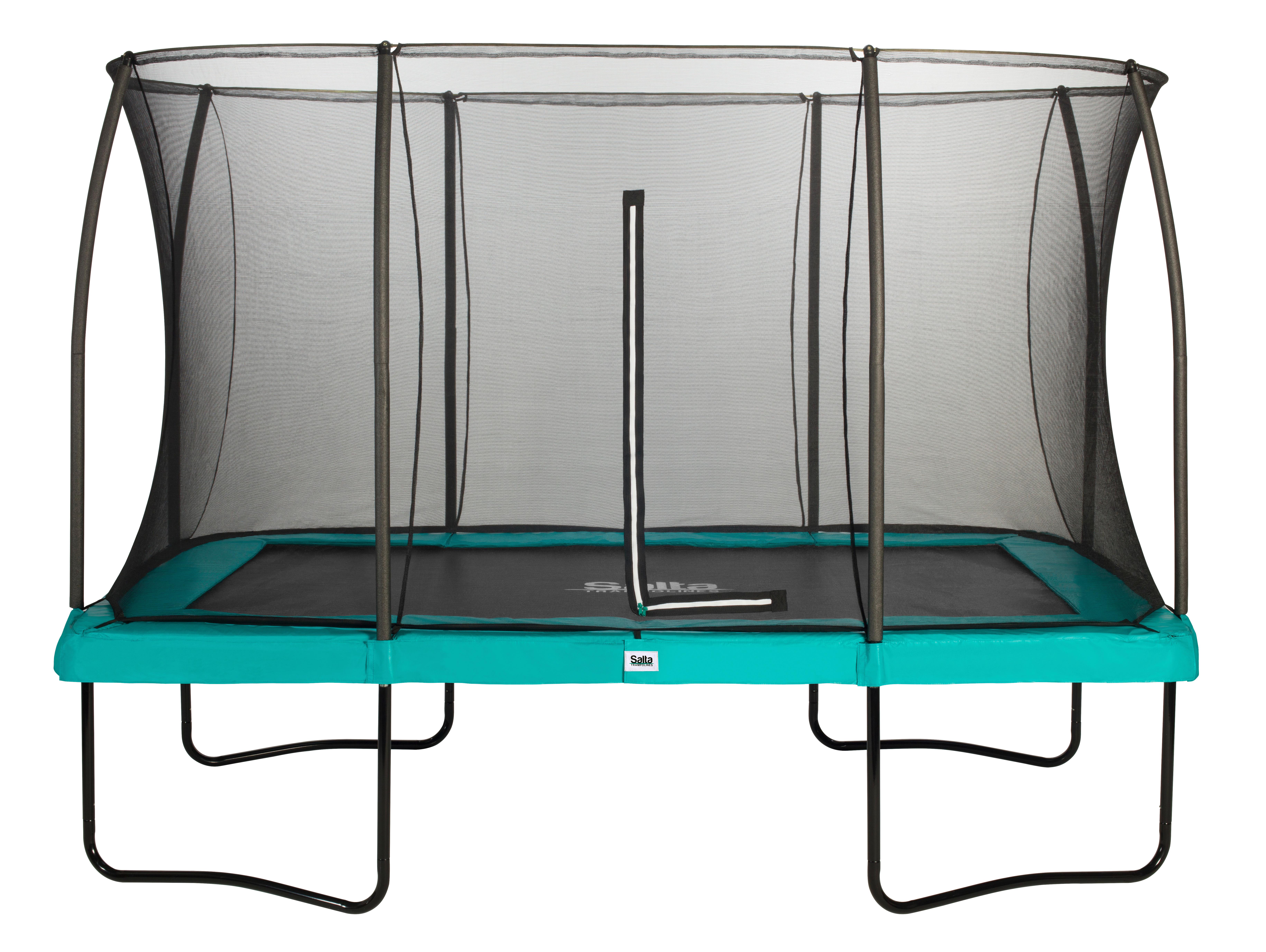 Trampolin Salta Comfort rechteckig ca. 244x366cm - Grün, Basics, Metall (244/366cm) - Salta