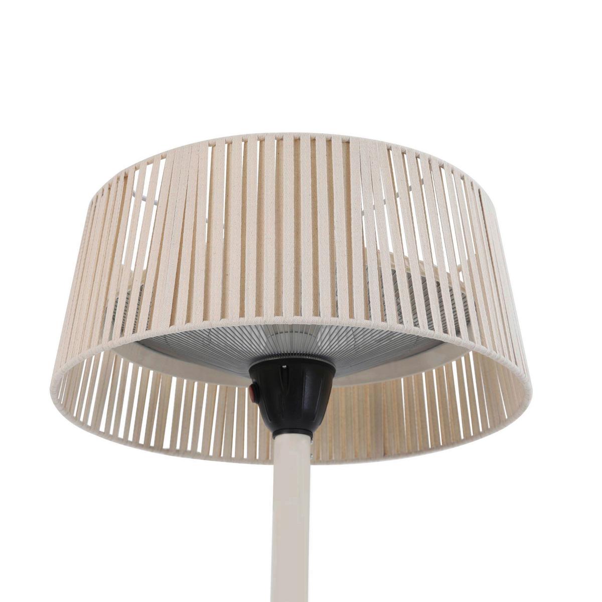 Terrassenstrahler Zen Beige - Beige, Basics, Glas/Kunststoff (50/208/50cm)