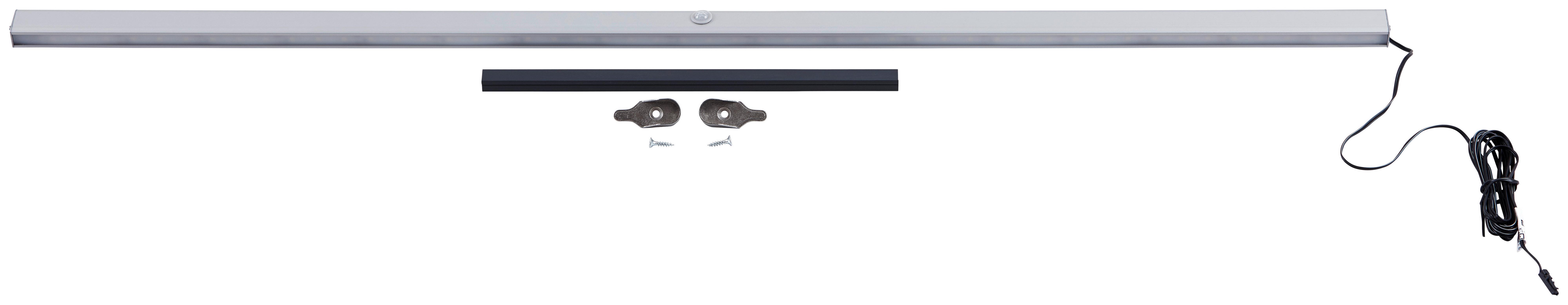 Kleiderstange "UNIT" in Alufarben mit Beleuchtung - Alufarben, Modern, Metall (87,1cm) - Based