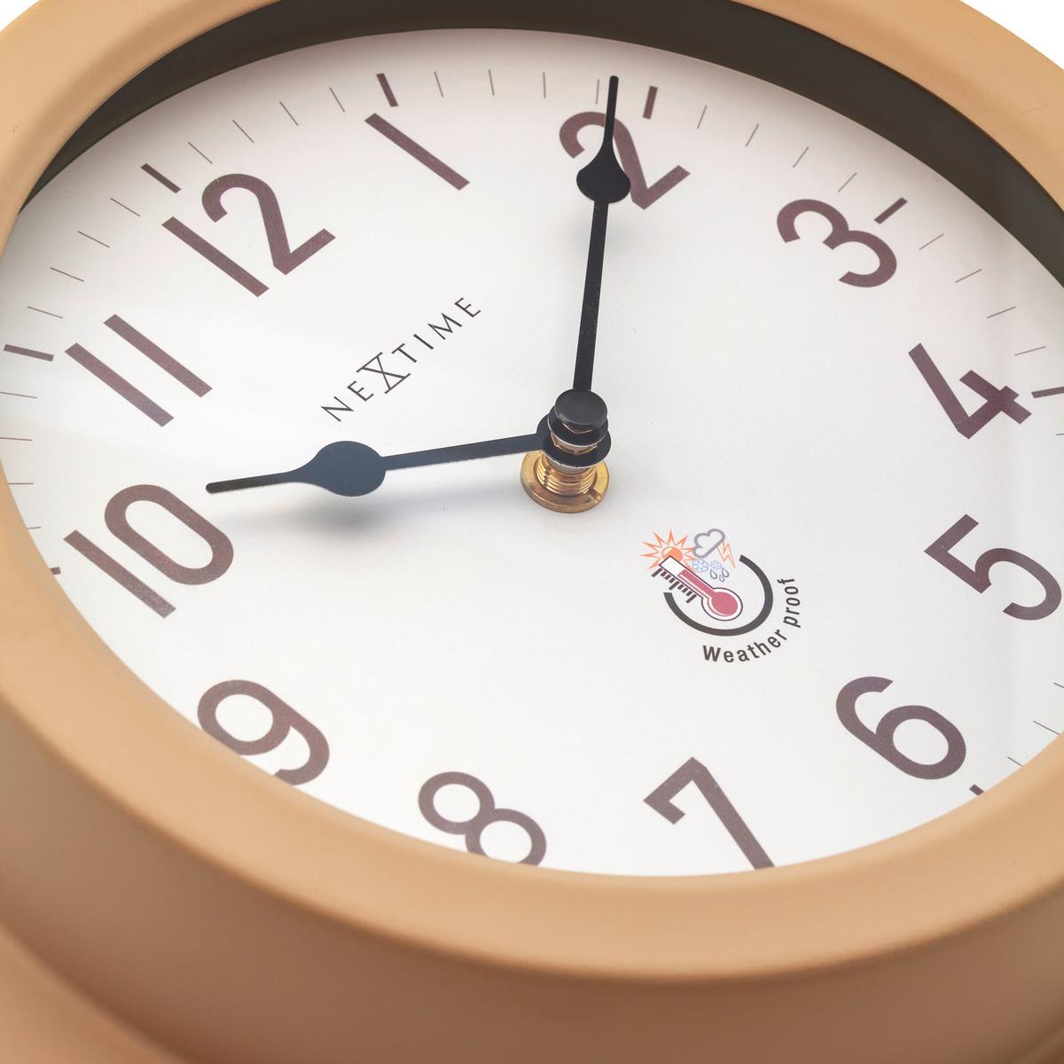 Wanduhr Poppy Braun - Braun, Basics, Metall (22/22/5,5cm)