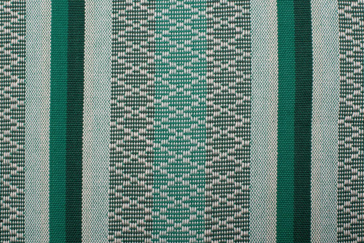 Hängematte Classic Double Hammock Weiß/Grün - Waldgrün/Dunkelgrün, KONVENTIONELL, Textil (160/350cm) - La Siesta
