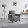 RELAXSESSEL CAPE TOWN - Dunkelgrau/Schwarz, MODERN, Holz/Textil (95/99/92cm) - Mömax