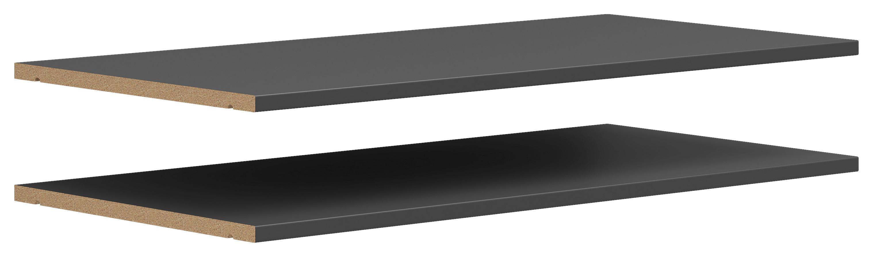 Raft detașabil MULTI - grafit, Modern, material pe bază de lemn (77/3/36cm) - Modern Living
