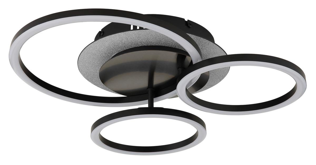 Led Stropna Svjetiljka Norberto - bijela/srebrne boje, Design, metal/plastika (46/42/11,5cm) - Globo