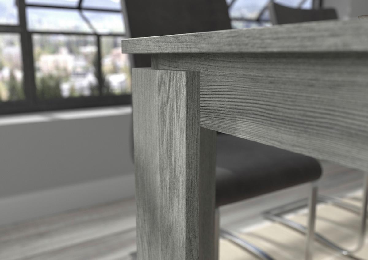 Esstisch Titan ca. 160x90x76 cm Rauchsilber - Design, Holzwerkstoff (160/90/76cm) - MID.YOU