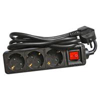 LISTWA ZASILAJĄCA GNBK03F *SBB* - czarny, Basics, tworzywo sztuczne/metal (20,1/5,4/4,4cm) - Boxxx