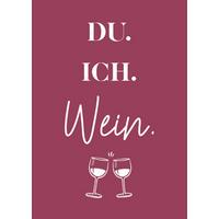 Postkarte Visual Statements - Weiß/Dunkelrot, Basics, Papier (10,5/14,8cm) - VS Visual Statements