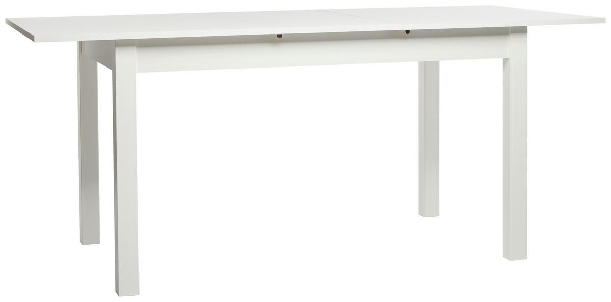 Raztegljiva Jedilna Miza Coburg, Bela, 140-180x80cm - bela, Design, leseni material (140-180/80/76,5cm) - MID.YOU
