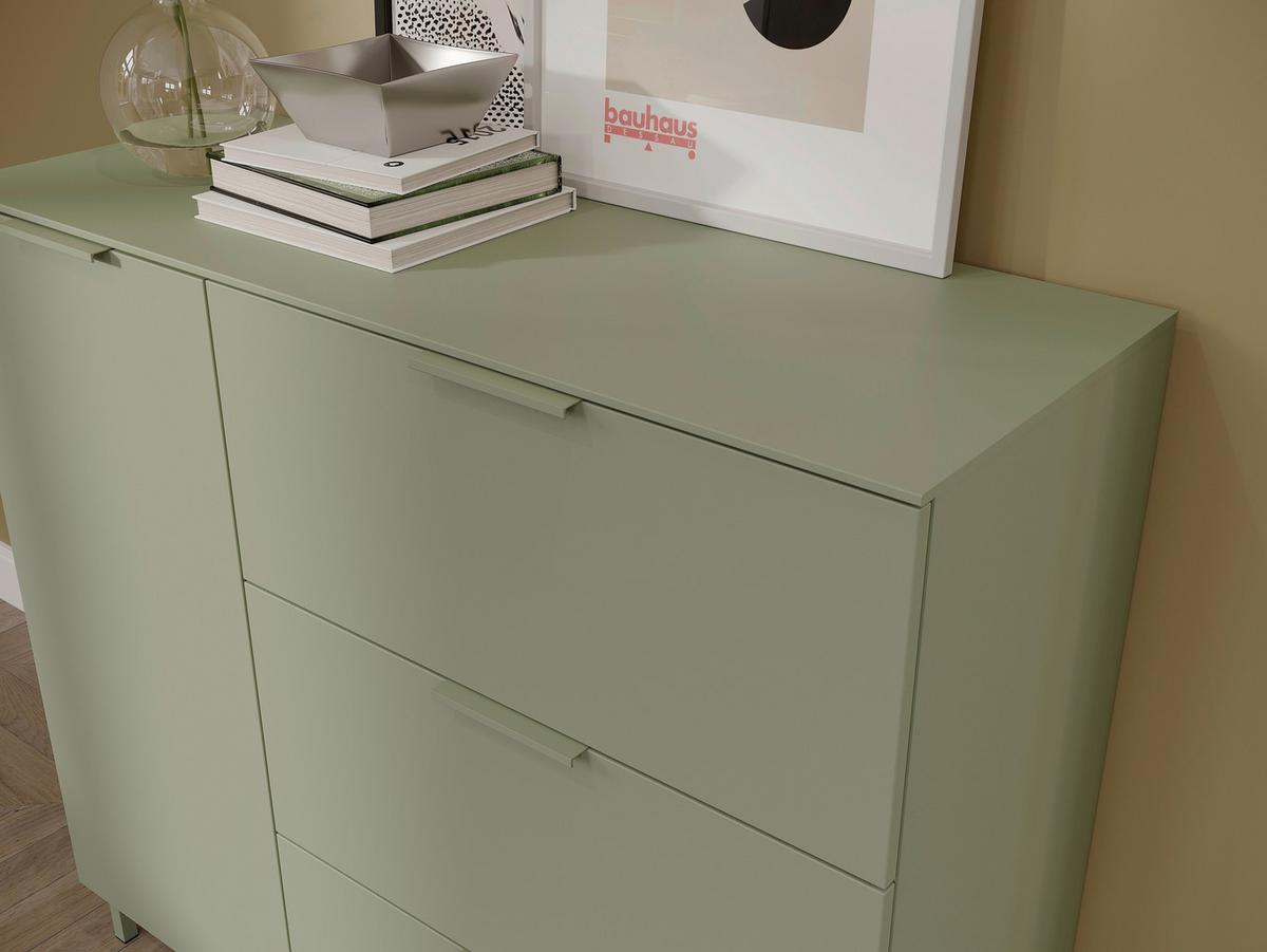Kommode Gw-Savoca - Grün, Modern, Holzwerkstoff/Metall (109/98/40cm) - Mömax