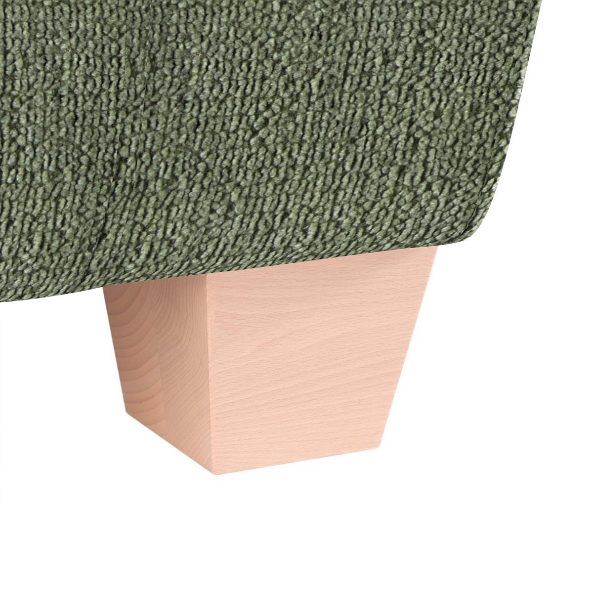 2-Sitzer-Sofa Devado Olivgrün - Olivgrün/Naturfarben, Holz/Textil (190/70-85/95cm) - Mömax