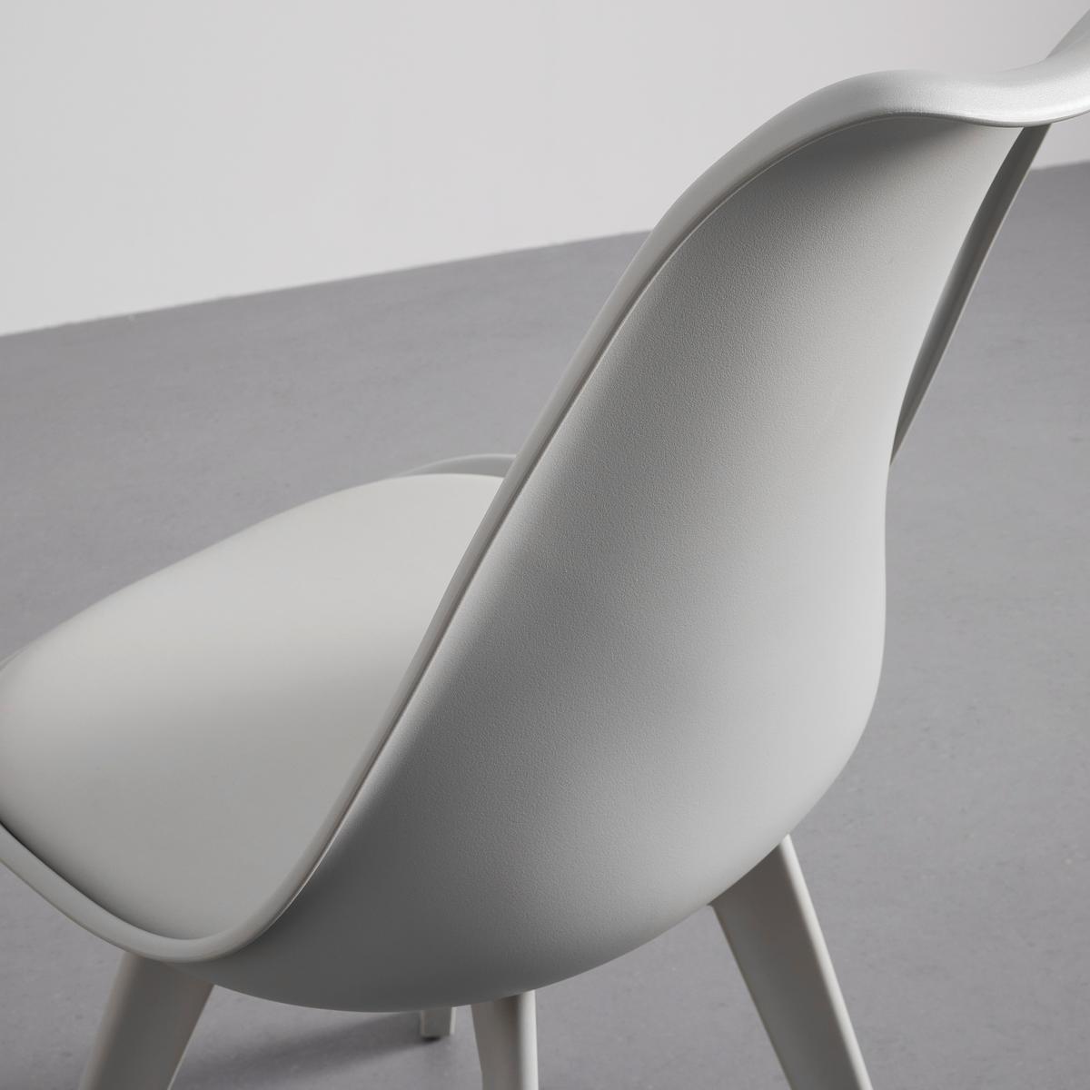 KRZESŁO MIA - jasnoszary, Modern, tworzywo sztuczne/tkanina (50/84/54cm) - Bessagi Home