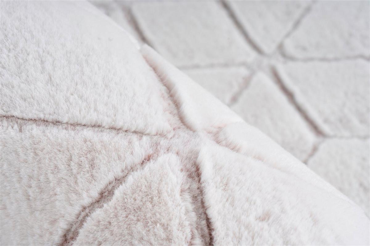 TEPPICH VIVICA 125 WEIß / ROSÉ - Weiss/Roségold, Konventionell, Textil (160/230cm) - Kayoom