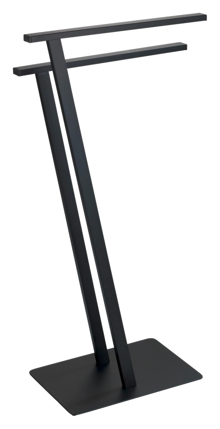 UCHWYT NA RĘCZNIK LIRIO - czarny, Basics, metal (20/76,5/40cm) - Wenko