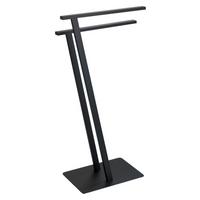 UCHWYT NA RĘCZNIK LIRIO - czarny, Basics, metal (20/76,5/40cm) - Wenko