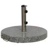Schirmständer Metall/Granit für Ø 4,8 cm - Silberfarben/Grau, KONVENTIONELL, Stein/Metall (50/6/50cm) - Siena Garden