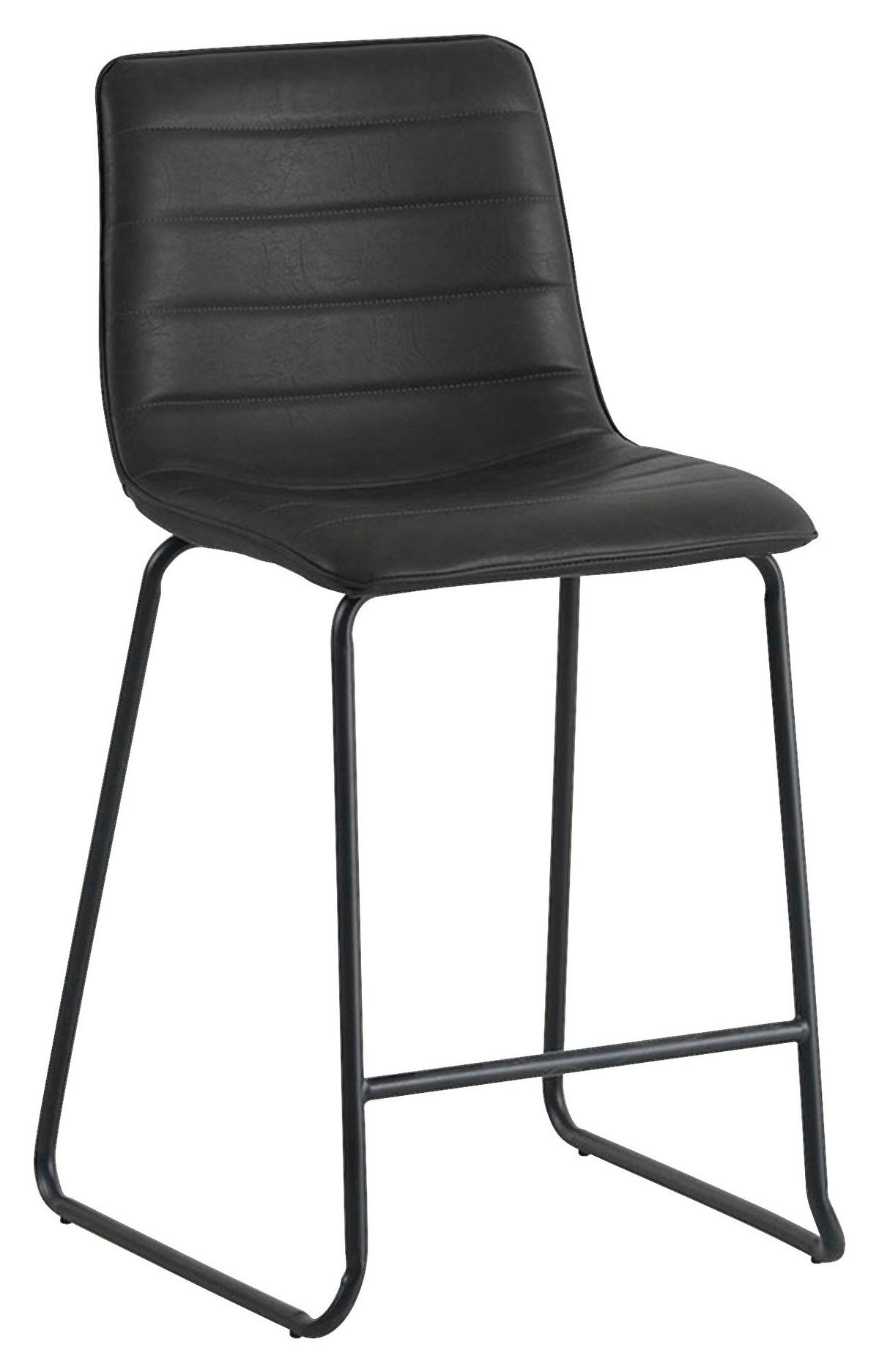 BARHOCKER-SET MILAN - Schwarz, KONVENTIONELL, Kunststoff/Textil (49/98/54,5cm) - MID.YOU