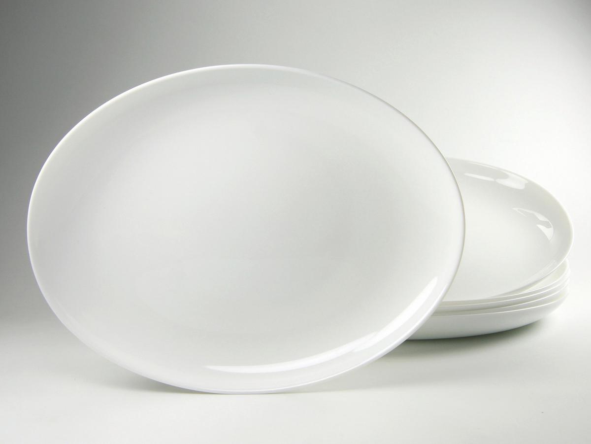 Set Krožnikov Za Zrezke Italien Party, 6-Delni - bela, Basics, steklo (30cm) - Creatable