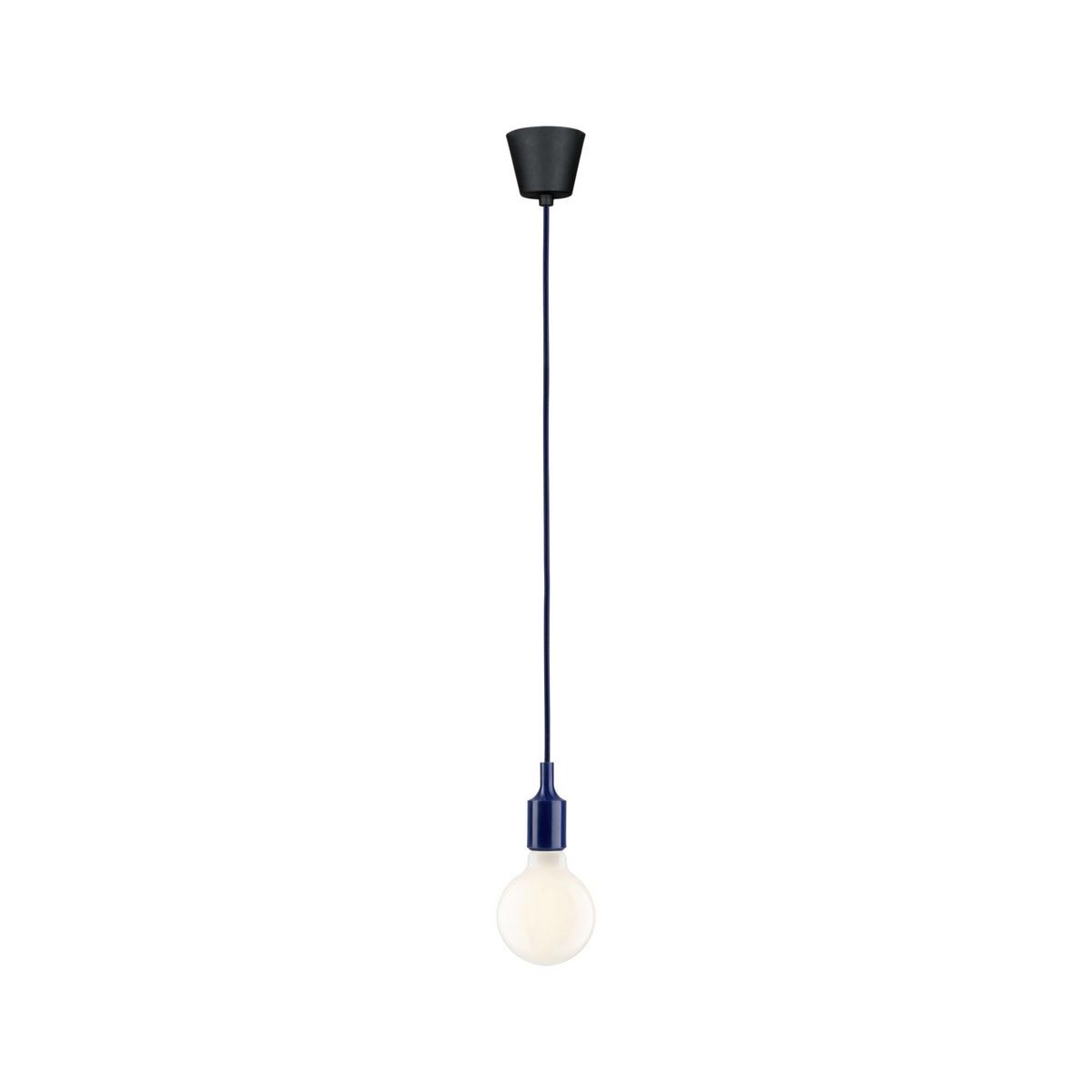 Hängeleuchte Ketil Schwarz/Dunkelblau max. 60 W - Basics (9,0/215cm) - Paulmann