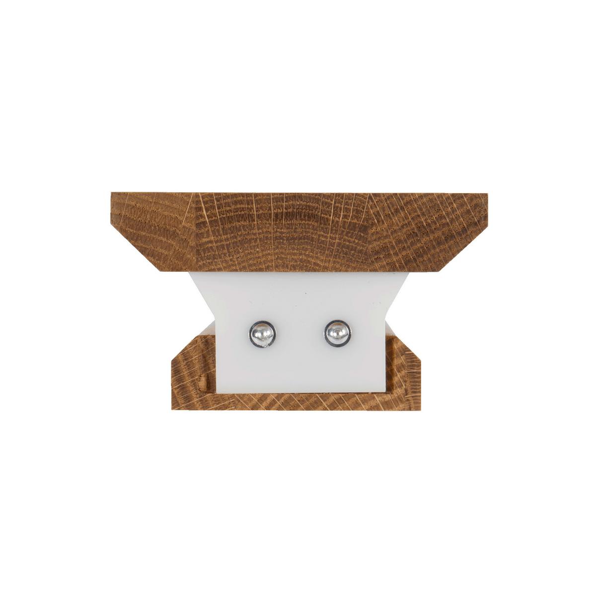 KINKIET LED 143261 SCHLIERSEE L *WW* - kolor dębowy/antracytowy, Natur, kamień/drewno (38/6/8cm) - Waldwelt