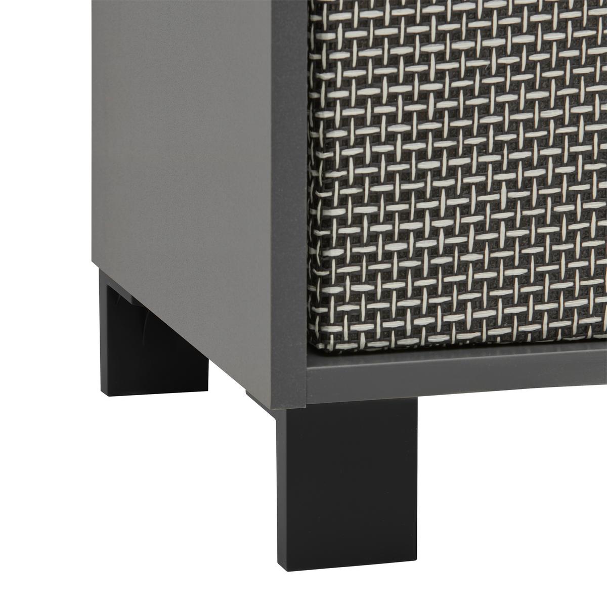 Falipolc-tv Elem Lugo - antracit, Modern, faalapú anyag (135/43,2/34,4cm) - Mömax