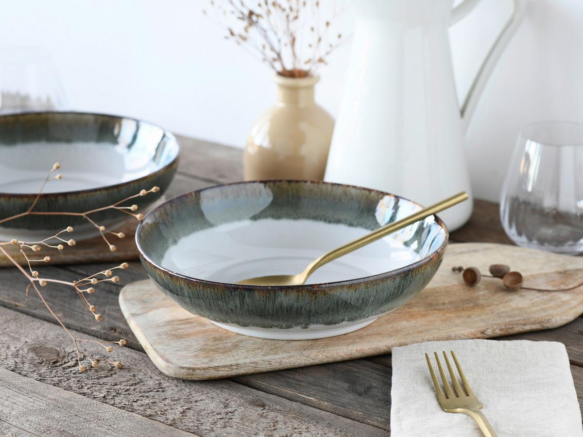 Set Posod Cascade Stein, 4-Delni - siva/bela, Design, keramika (22,5cm) - Creatable