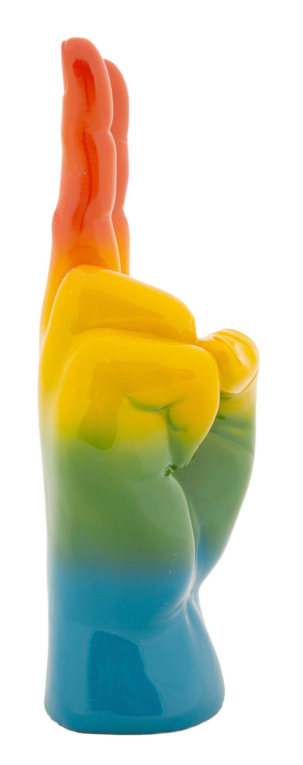 Skulptur Peace Multicolor - Basics, Kunststoff (16/36.5/13cm)