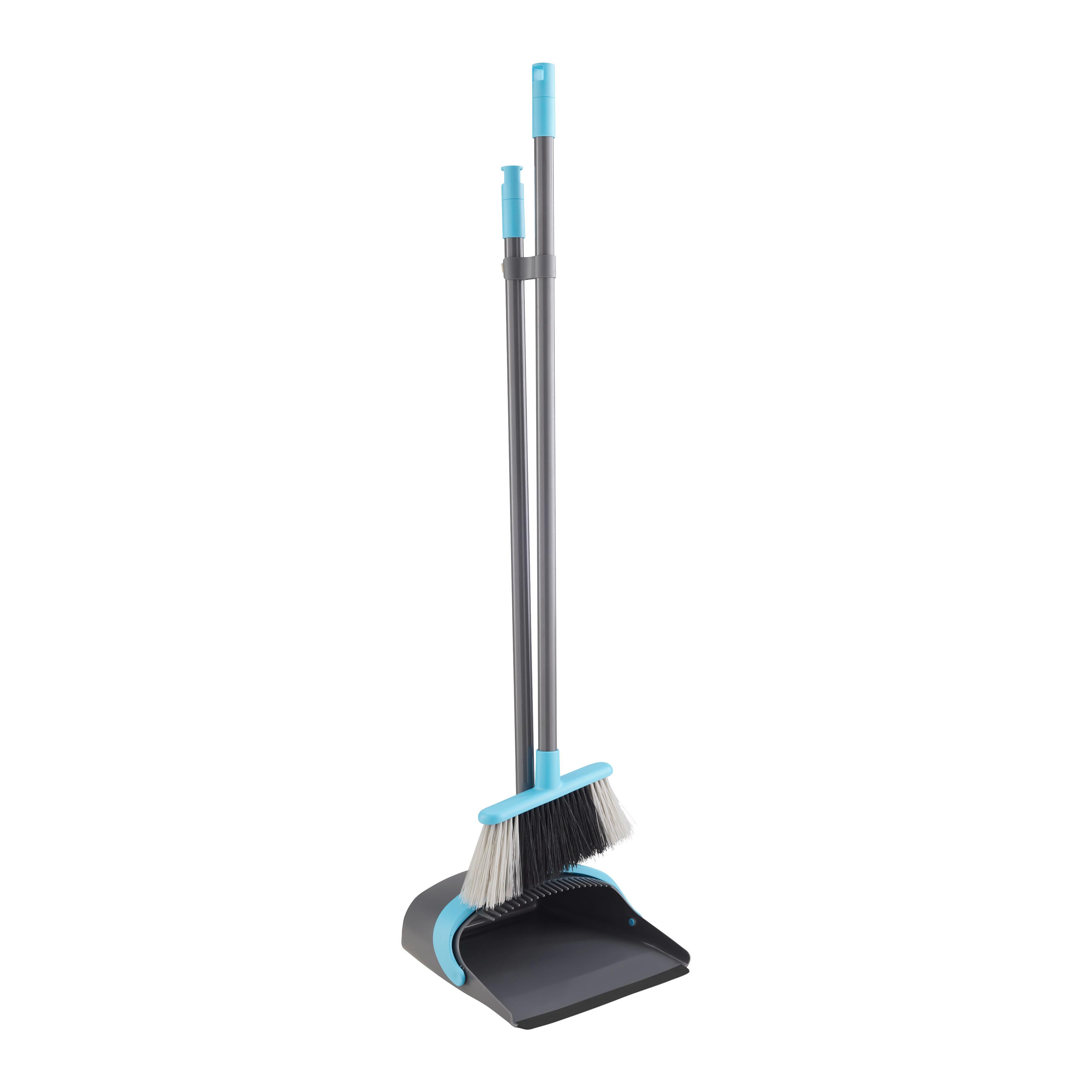 Set De Perie Și Făraș Herbert - albastru/gri, Konventionell, plastic/metal - Mömax