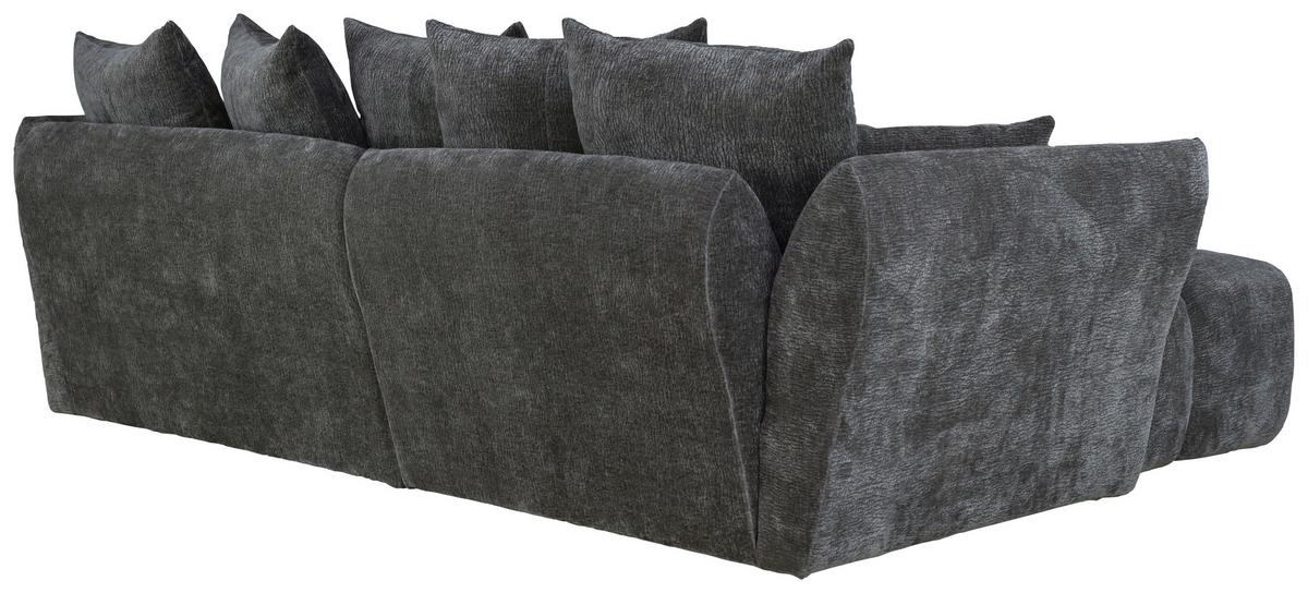 Ugaona Garnitura Cammellio - crna/grafitno siva, Moderno, tekstil (296/75-95/189cm) - Mömax