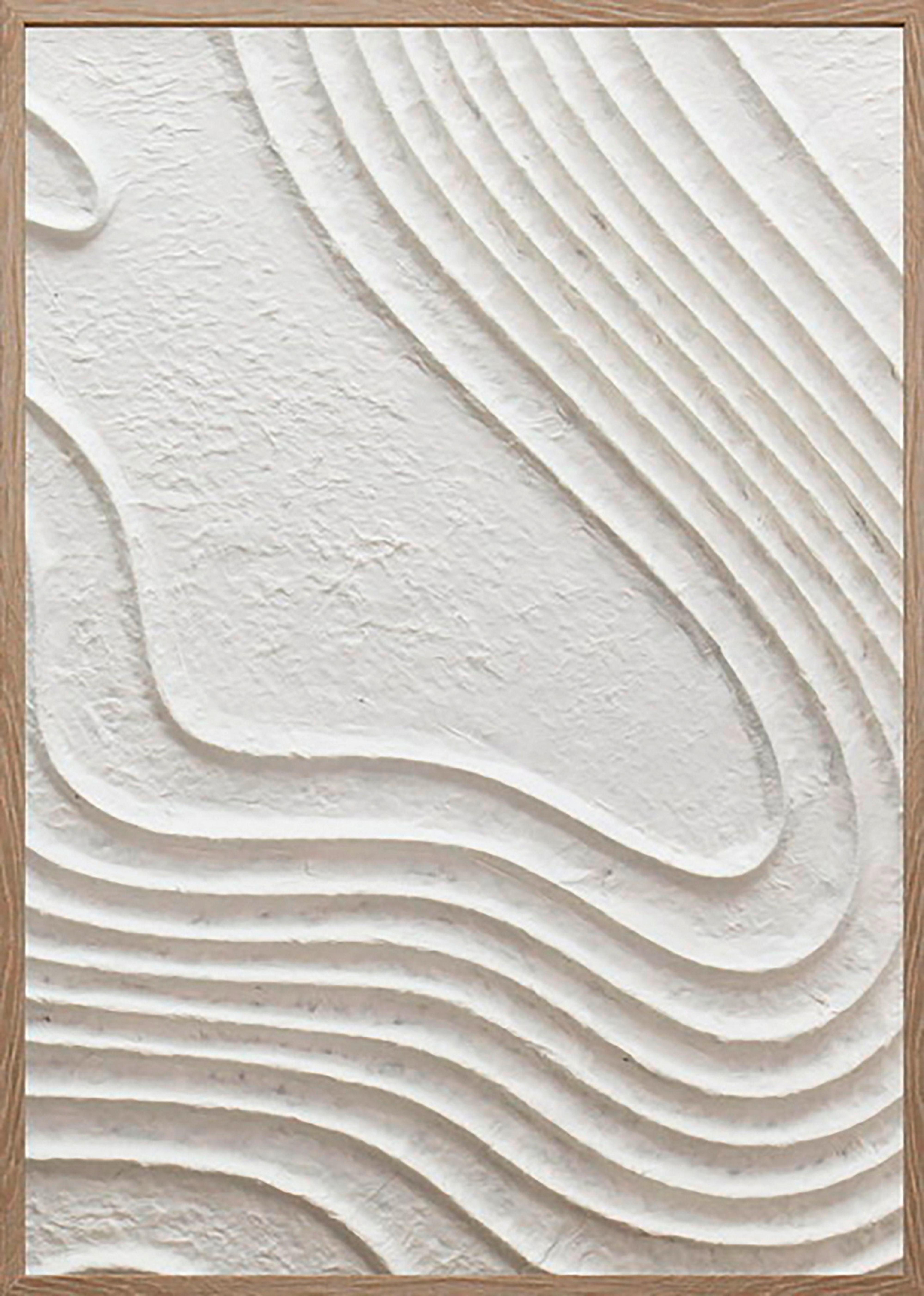 Keilrahmenbild Mike in Weiß ca. 50x70x4cm - Weiß/Naturfarben, MODERN, Papier/Holzwerkstoff (50/70/4cm) - Mömax