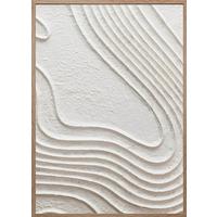 Keilrahmenbild Mike in Weiß ca. 50x70x4cm - Weiß/Naturfarben, MODERN, Papier/Holzwerkstoff (50/70/4cm) - Mömax