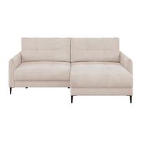 Kutna Garnitura Polis - crna/krem, Trend, tekstil/metal (221/142cm) - Ondega